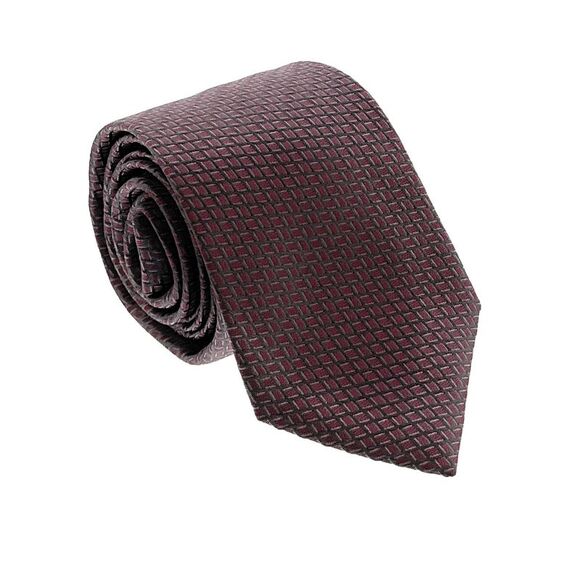 Emporio Armani Silver and Pink Small Diamond pattern Men's Tie – Made in Italy - Picture 1 of 4